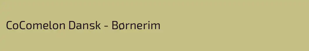 CoComelon Dansk - Børnerim